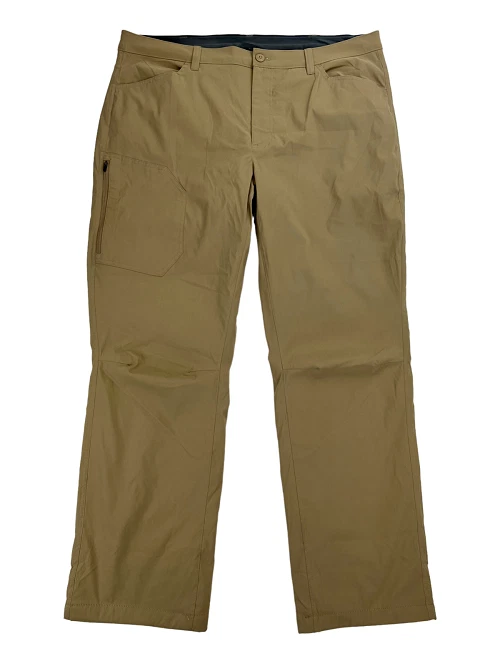 EDDIE BAUER MEN TECH FLEECE LINED 2WAY STRETCH UPF50+ PANTS(SADDLE