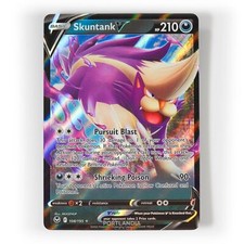 Pokemon - Skuntank V - 108/195 - SWSH Silver Tempest - Half Art Card