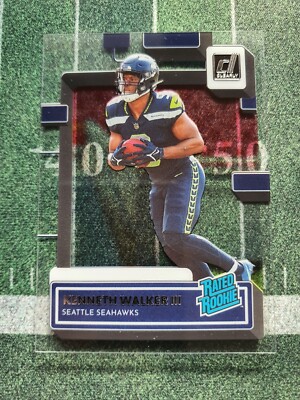 Kenneth Walker III Rated Rookie Clearly Donruss 2022 Panini NFL Football 
