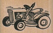 Riding Tractor 2 x 1 1/4" Rubber Stamp, Farm Stamp, Tractor Stamp