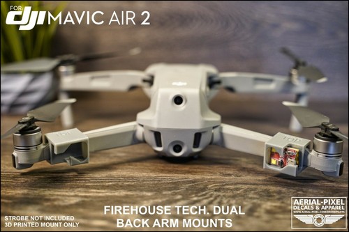 DJI Mavic Air 2 / 2S Strobe Mounts For Strobon, Firehouse Tech Dual ARC II and V - Picture 6 of 21