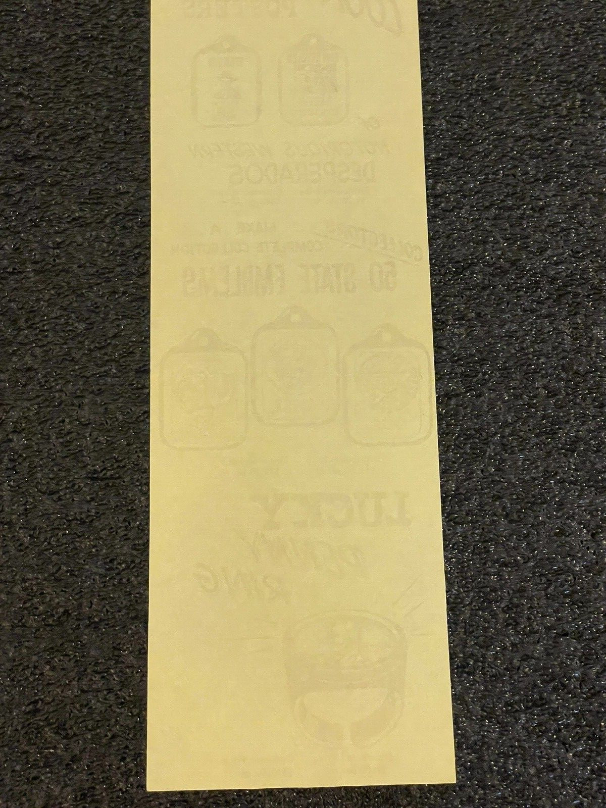 "NOS" New Old Stock Good Luck Charm, Lucky Penny Ring Vending Machine Insert NOS