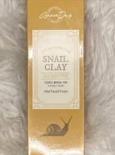 Grace Day-Hypo Allergenic Foam Snail Clay Anti-Trouble Facial Foam Exp 10/26