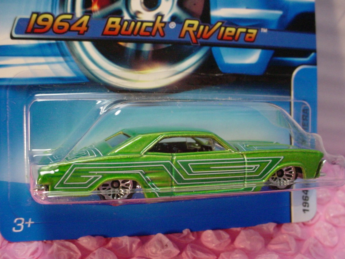 2006 Hot Wheels 1964 BUICK RIVIERA #157☆Green/chrome; wire lace
