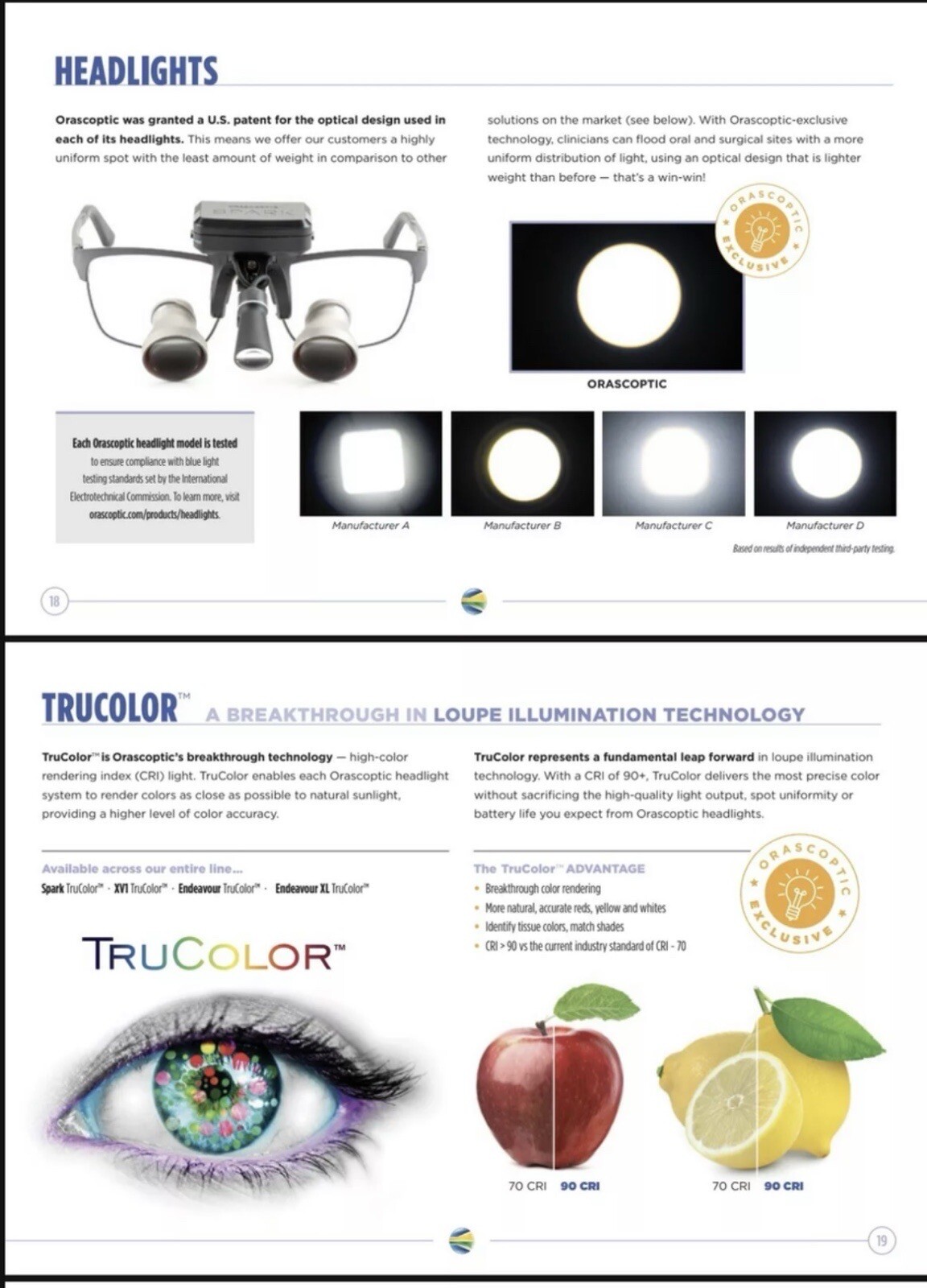 New Orascoptic Spark Wireless Loupe Light Dental Cordless 2 Batt. 1 Yr