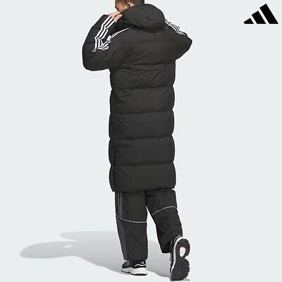 adidas 3S Long Down Coat Men's Sportswear Jacket Casual Top adidas 3S Long Down Coat Men's Sportswear Jacket Casual Top