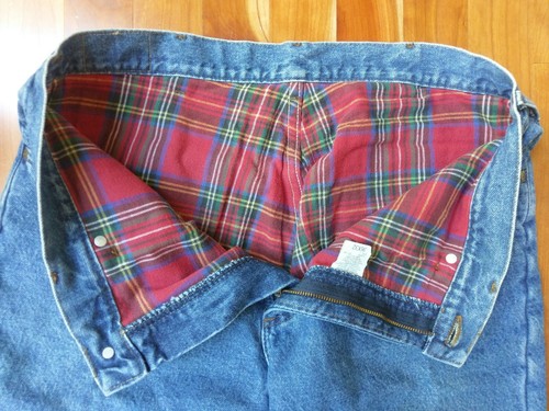 L.L. Bean Mens 36x32 Flannel Lined 