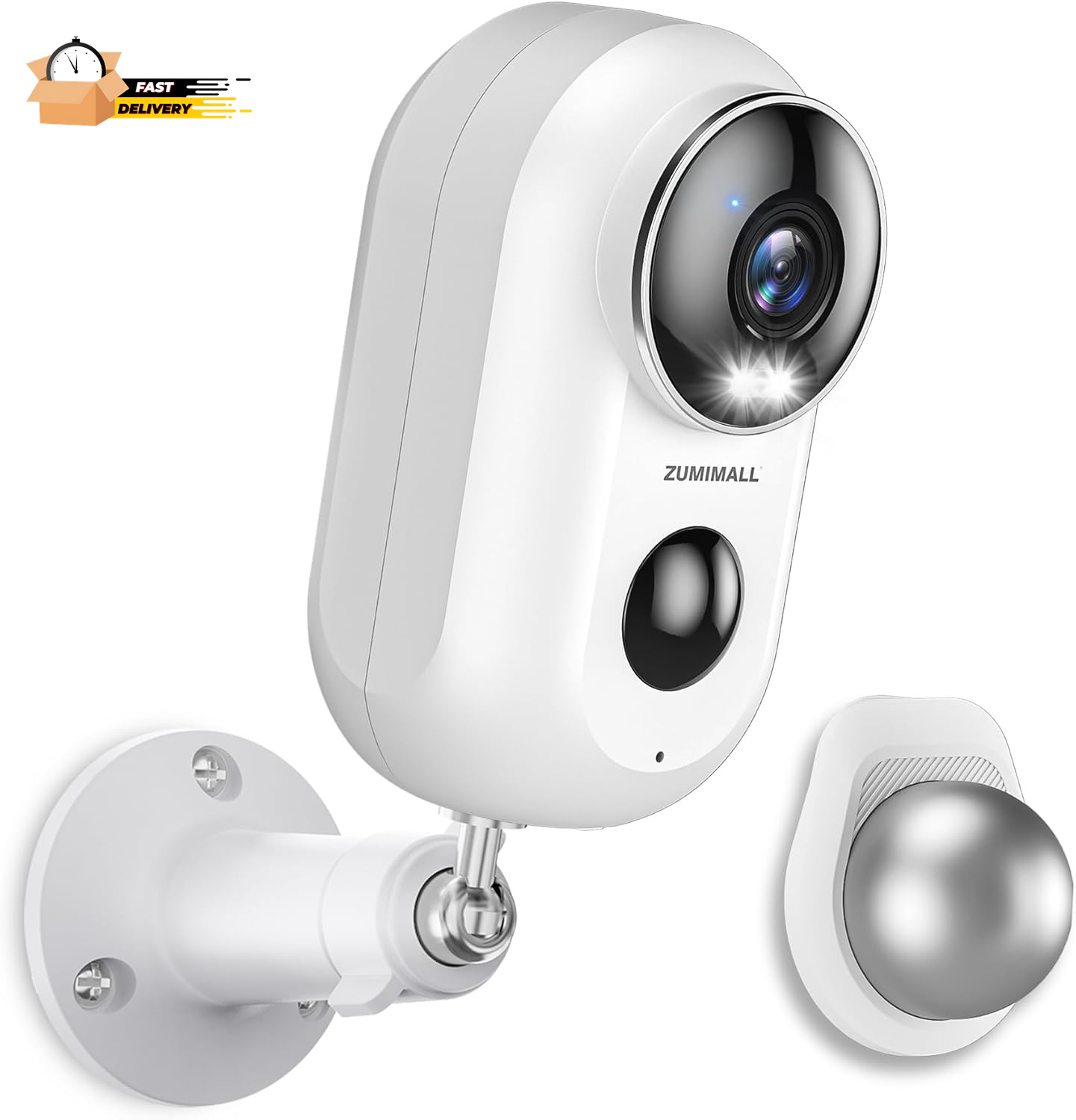 2K Security Camera Outdoor, FHD Battery Powered Wireless Camera with S