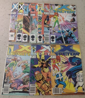 Marvel X-Factor Comic Books 10 comics 1-4, 10, 17, 18, 20, 22, 40 Bagged & Board