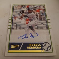 2020 ROSELL HEREERA Classics Autographs Gold #2 MINT RC (16/99) NY YANKEES AUTO