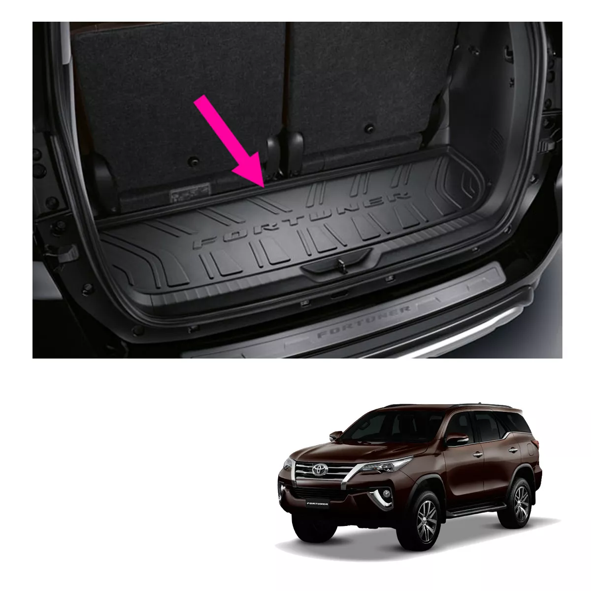 Fortuner trunk tray online