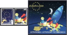 Kosovo MiNr. 132 - 133 und  Block 11 (134) ** EUROPA: Astronomie