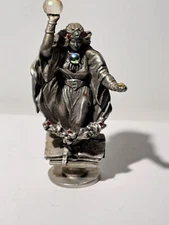 Vintage Rawcliffe Pewter Deannor the Sorceress 1989 RF653 4.5" Magic Fantasy