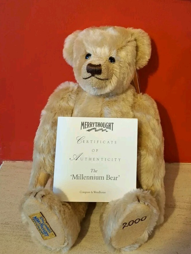 ぬいぐるみ Merrythought Millennium Bear 2000 Merrythought 'Millennium Magnet Bear' 2000 Special Edition