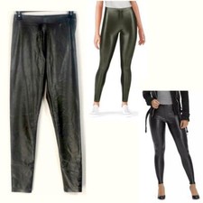 Womens Hue Leatherette High Rise Leggings Choose Size  Color New U21880H
