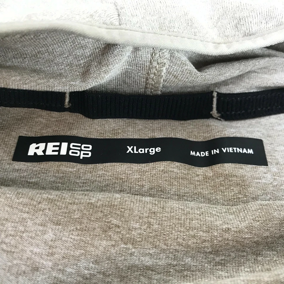 REI Coop XL Para Mujer Sudadera con Capucha Pullover Camisa Protección Solar Gris Topo XL Foto 4 de 4