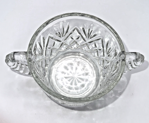 Vintage Anchor Hocking Prescut Clear Sugar Bowl 5" With Lid *READ* - Picture 7 of 12