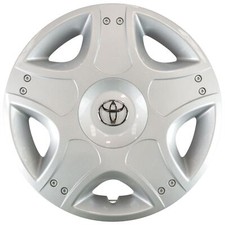 Genuine Toyota 14" Wheel Trim Hub Cap Silver x1 Aygo Yaris PZ443B066101