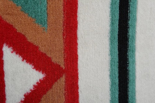 Aztec Area Rug Southwestern Red Black Turquoise/Green Arrow Floor Carpet 8' x 10 - Picture 6 of 8