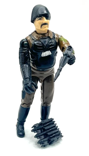 Vintage 1984 G I Joe MAJOR BLUDD Figure with accessories - new O ring -read