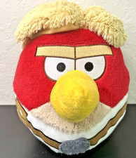 2012 Angry Birds Star Wars Plush Luke Skywalker Red Stuffed Animal Bird Toy 8"