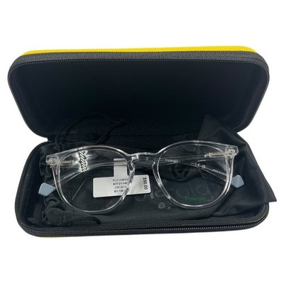 Polaroid Eyewear PLD D381W 500 Crystal Clear Round Glasses New With Case