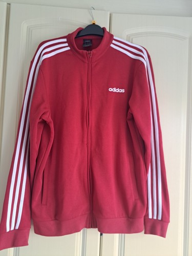 adidas Men's Essentials 3-Stripes Tricot Track Jacket Zip Up Size M