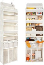 Door Hanging Storage Organizer,with 3 Bins 1 Movable Baby Diaper Caddy,1 Large c