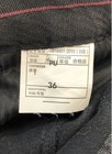 LXE Men's Black Faux PU Leather Slim Fit 5-Pocket Trousers Size 36 — photo 3