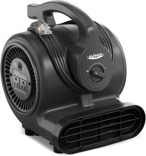 ALORAIR 3-Speeds Air Mover Blower Fan 115W 600CFM Utility Floor Fan - Black
