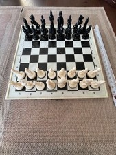 UDSSR Schachset &bull; Kosaken Figuren &bull; Vintage Sowjet Schachspiel komplett
