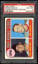 Jerry Robertson/Mike Wegener Rookie Card 1969 Topps #284 PSA 8. rookie card picture
