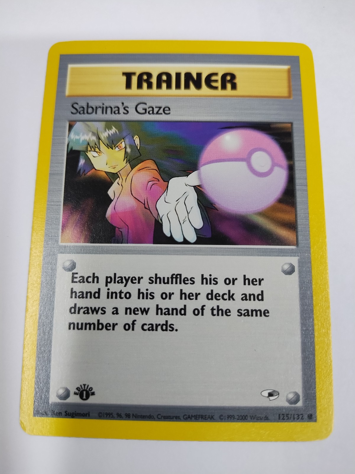 Nm 1st Edition Sabrina’s Gaze 125/132 - Gym Heroes - Near Mint