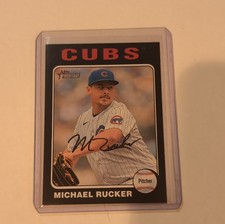 2024 Topps Heritage Michael Rucker #125 Black Border White Border /50