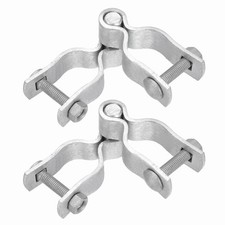 2Pcs 1-3/8" Chain Link Fence Gate Post Hinge with Bolt&Nut for Round Pipe