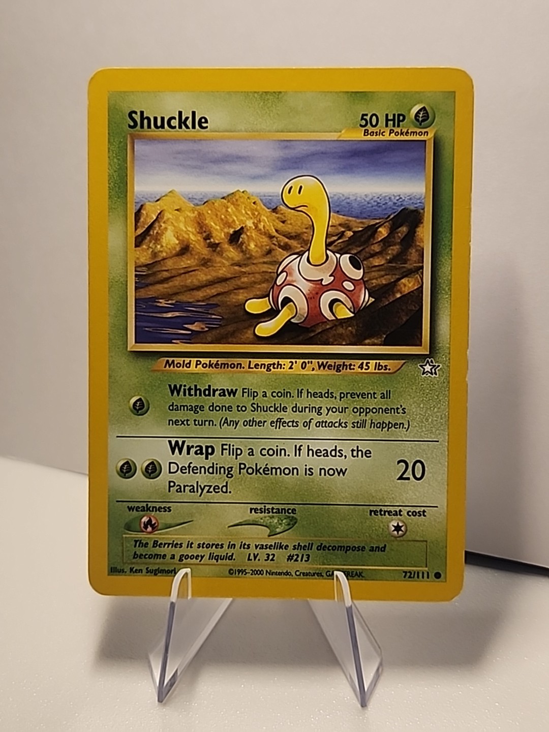 Shuckle 72/111 Neo Genesis Regular Pokémon TCG LP Vintage