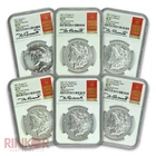 2021 Morgan and Peace Dollar 6-Coin Set Advance Release NGC MS 70