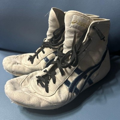 希少 アシックス TWR325 レスリングシューズ Asics Boxing Wrestling Shoes TWR325 US10 (27cm) White Black Line