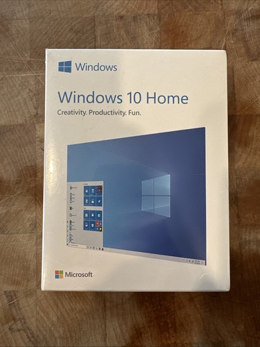 NEW! Sealed! Microsoft Windows 10 Home Computer Software 32/64-bit English