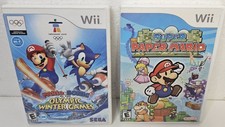 Lot 2 Mario & Sonic at the Olympic Winter Games Wii, '07, Super Paper Mario '07