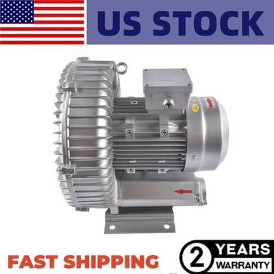 #ad #ad 5 HP 60HZ Regenerative Blower Vacuum Pump 480 V 221 CFM #2LG710 7AH37 $640.00