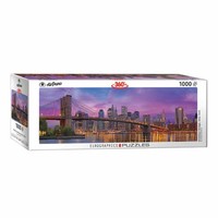 Eurographics Puzzle Brooklyn Bridge New York, 1000 Teile Panorama, 33 X 99 Cm