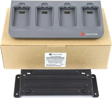 POLYCOM Spectralink 8440 Quad Charger (2200-37224-701) With Bracket