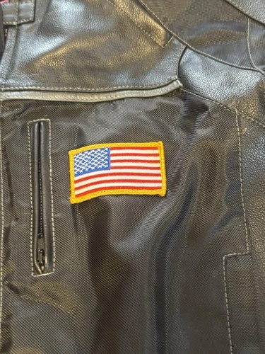 First Racing Motorcycle Jacket XXL Leather Textile MAC V SOG USA Patch image 4