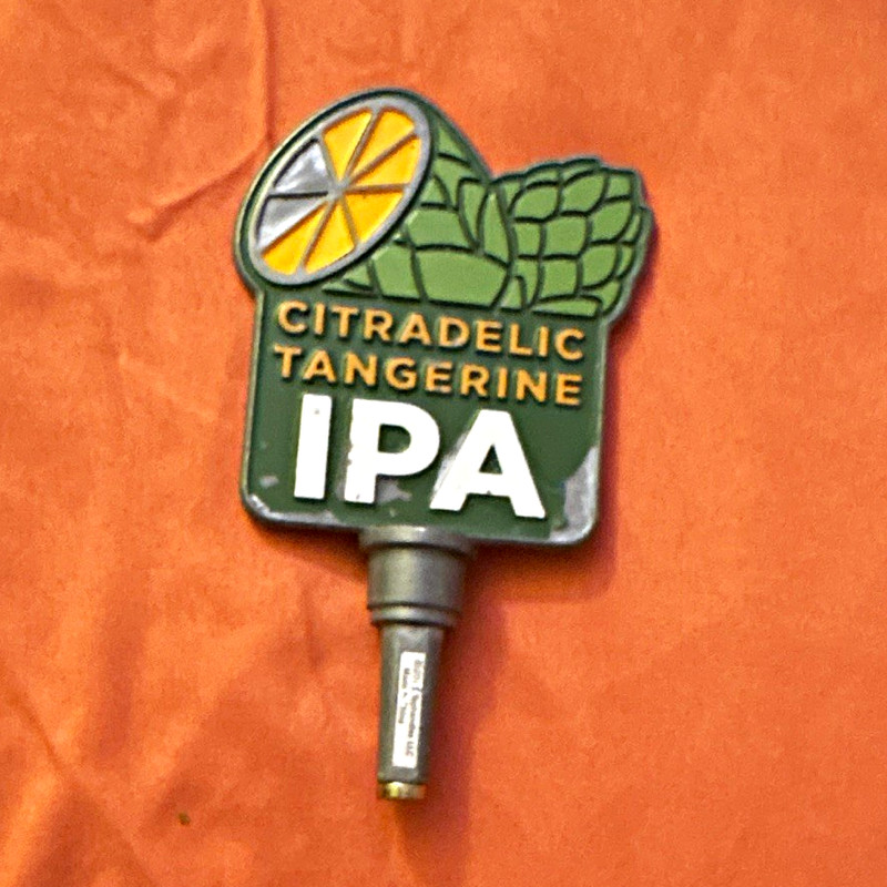 Citadelic Tangerine IPA Beer Tap Handle Knob Tap Handle - Breweriana