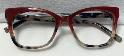 Vera Wang V558 GA Red  Tortoise Cateye Eyeglasses FRAMES ONLY 51 18 140