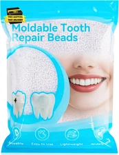 10.9Oz Moldable False Teeth Beads - Tooth Repair Kit,Repair Thermoplastic Beads,