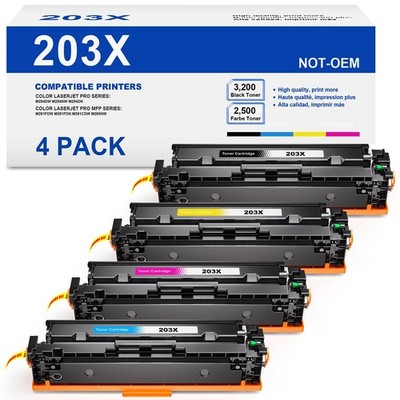 XXL 203X 203A Toner für HP 203X CF540X Color Laserjet Pro M281fdw Toner M254dw