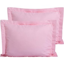 Microfiber Queen Pillow Shams Set of 2, Fade, Wrinkle and Shrinkage Resistant...