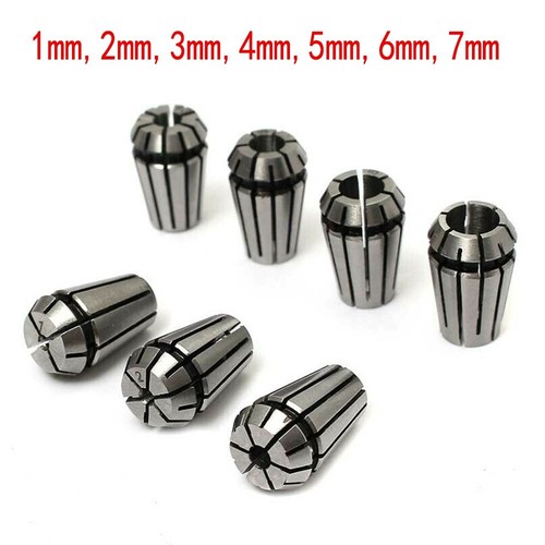 High Quality ER11 Collet Chuck 7Pcs Lathe Milling Parts Replacement Set - Picture 5 of 9